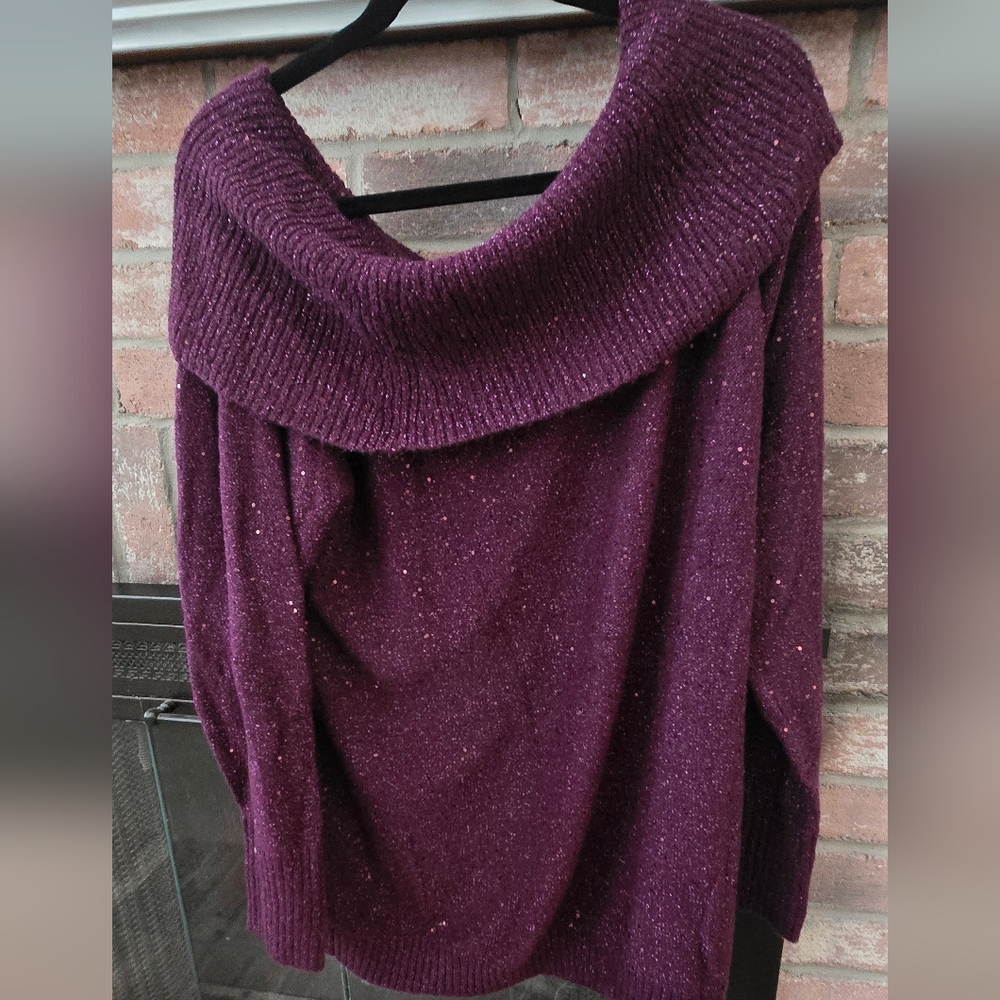 Women's Purple Sweater Chico's Size 4 New With Tag